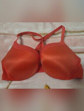 Victoria's Secret Smooth Racerback Bra in Coral Red